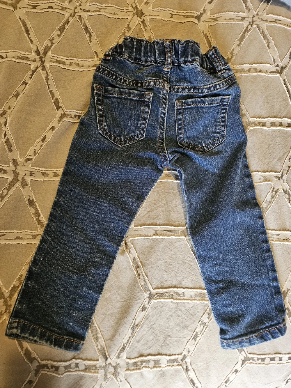 The Children's Place Girls' Blue Elastic-Waist Denim Jeans
